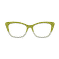 Green Floral Splice Glasses Toppers #1823215305
