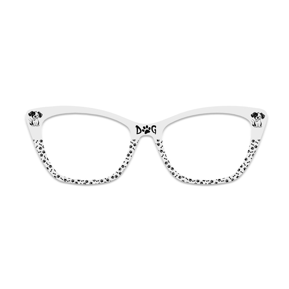 Cartoon Dog Paw Print Glasses Toppers #1923642172