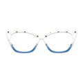 Gradient Lattice Paw Print Pattern Glasses Toppers #8402712631