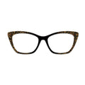 Black Background Gold Vintage European Floral Glasses Toppers #7600780150