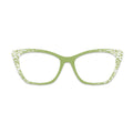 Light Green European Scroll Floral Glasses Toppers #7315785683