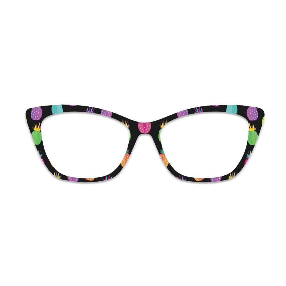 Colorful Pineapple Glasses Toppers #2920402184