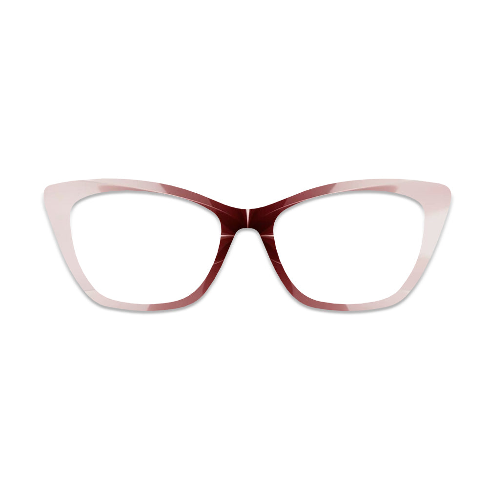 Wine Red Pink Gradient Texture Pattern Glasses Toppers #7796873980