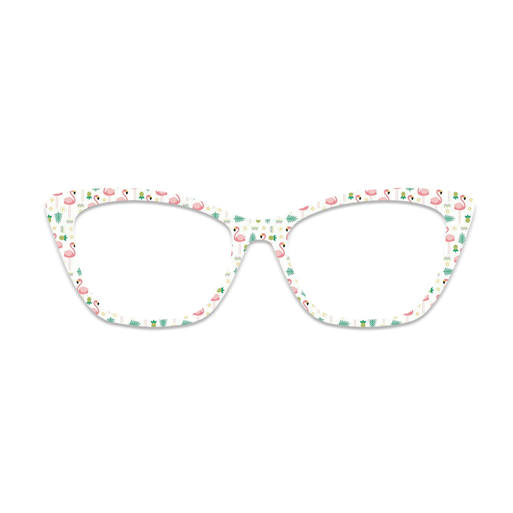 Flamingo Tropical Pattern Glasses Toppers #1081072040