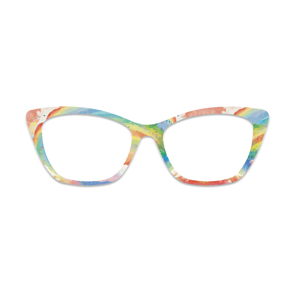 Watercolor Rainbow Glasses Toppers #1441950017
