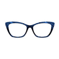 Blue Glitter Pattern Glasses Toppers