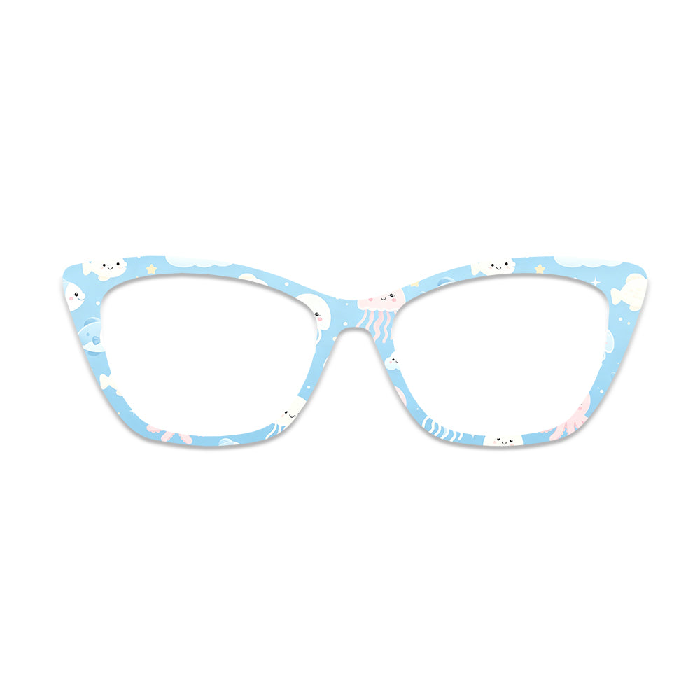 Ocean Jellyfish Glasses Toppers #1416058864