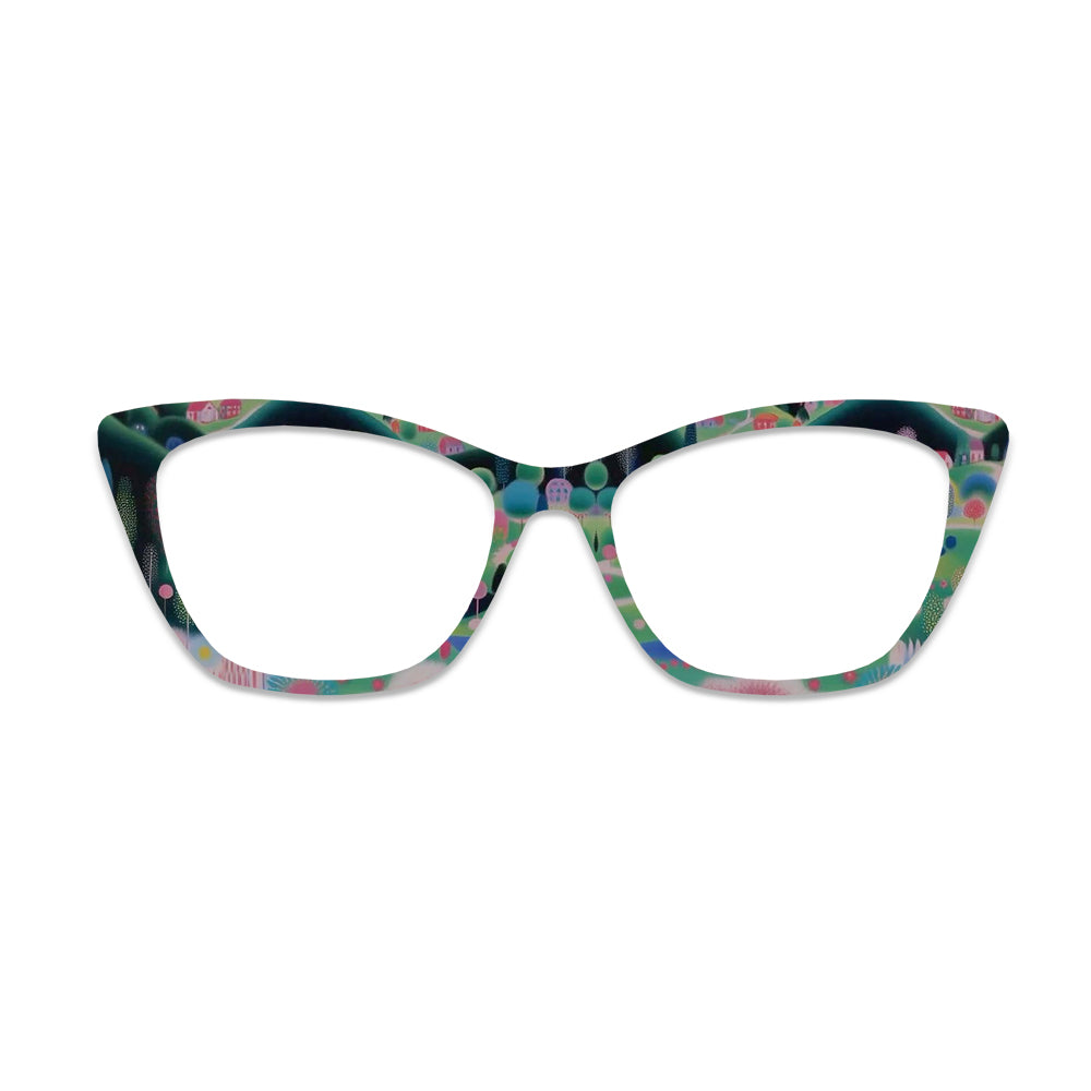 Pastoral Landscape Pattern Glasses Toppers #1645002823