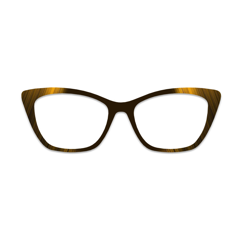 Tiger Eye Wood Grain Glasses Toppers #8566533406