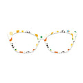 White Soccer Sports Glasses Toppers #6381120168