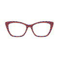 Orange Blue Fish Pattern Glasses Toppers #4701583079