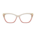 Pink Beige Gradient Floral Pattern Glasses Toppers #4940178048
