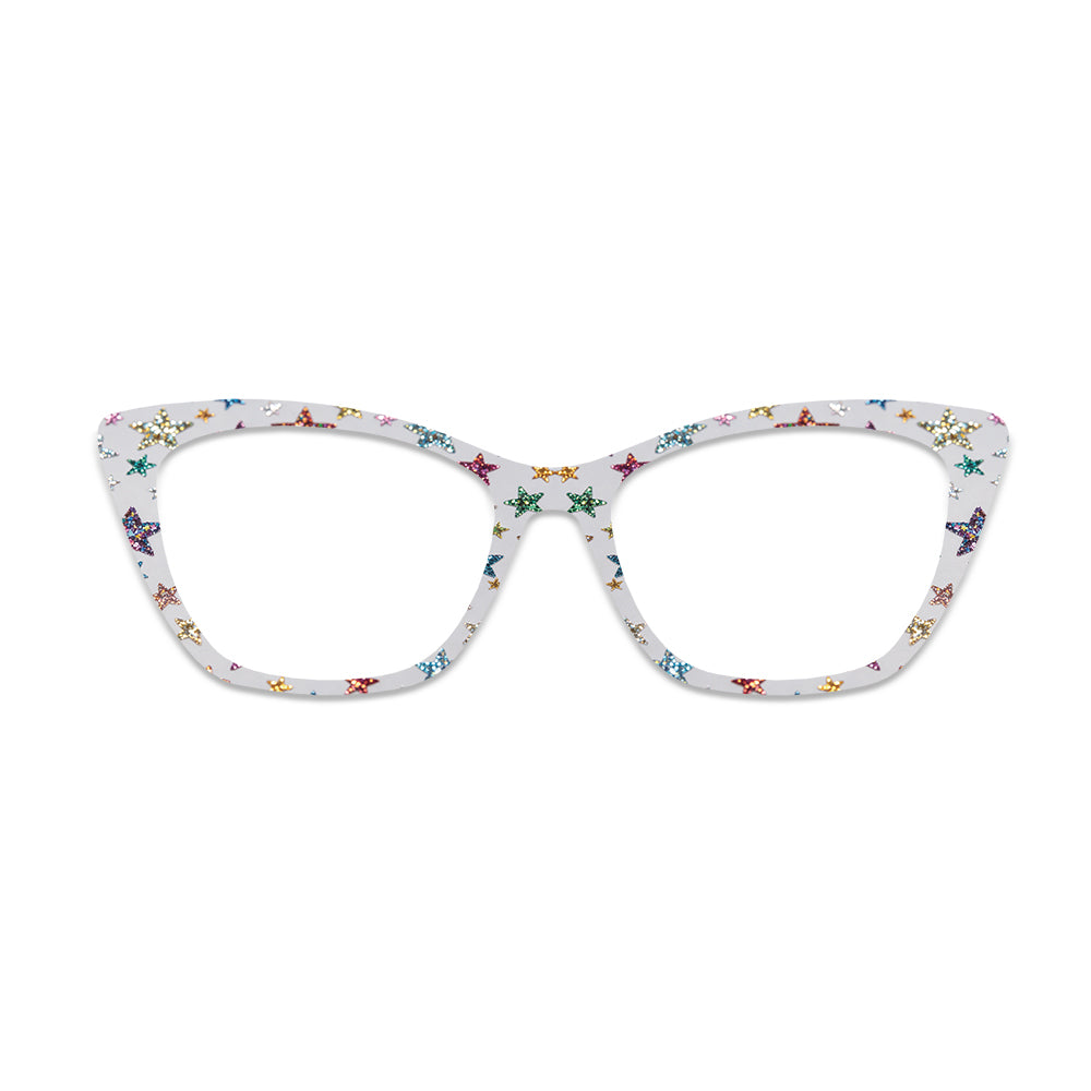 Colorful Glitter Star Glasses Toppers #1854200823