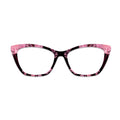 Black Pink Rose Floral Glasses Toppers #6448798300