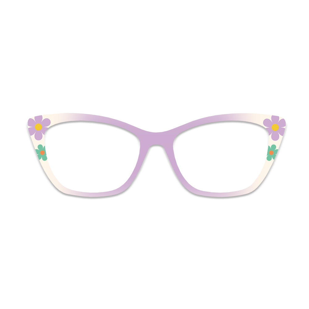 Lavender Corner Flower Glasses Toppers #1087951758