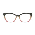 Olive Green Brown Pink Three Color Gradient Glasses Toppers #8226791894