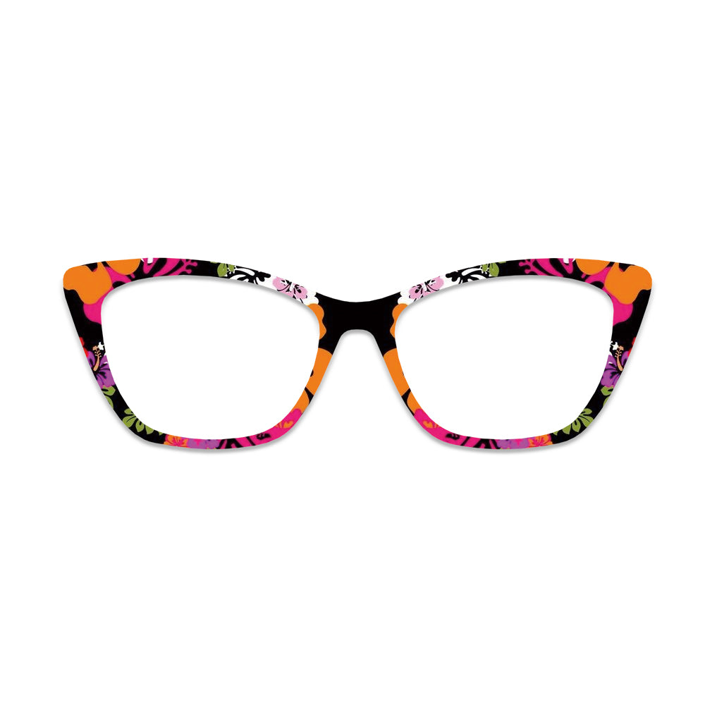 Hawaiian Tropical Floral Glasses Toppers #7168588392