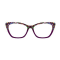 Purple Holographic Glitter Glasses Toppers #3895350504