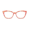 Red Orange Gold Foil Marble Glasses Toppers #6608537425