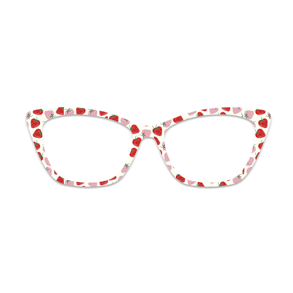 Strawberry Fruit Pattern Glasses Toppers #1865867091