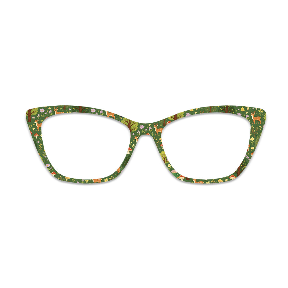 Forest Deer Mushroom Glasses Toppers #4420693893