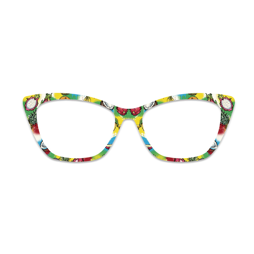 Colorful Tropical Fruit Glasses Toppers #7116771805