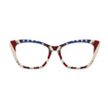 Vintage Distressed Star Stripe Glasses Toppers #7284442630