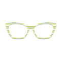 Light Blue Green Ethnic Stripe Glasses Toppers #6074684381