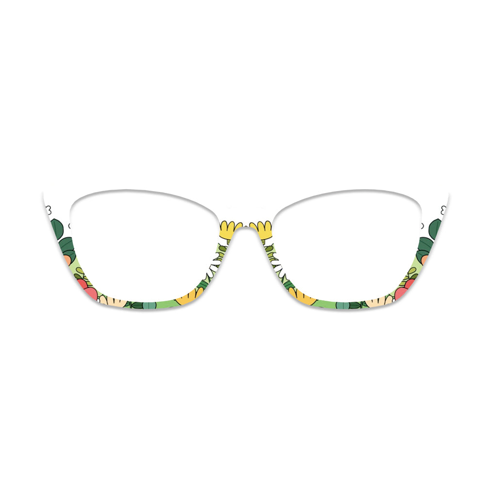 Cartoon Fruit Vegetable Glasses Toppers #1387112186