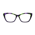 Purple Green Heart Glasses Toppers #5989680916