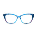 Blue Purple Water Bubble Pattern Glasses Toppers #1783483081