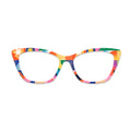 Colorful Patchwork Geometric Floral Glasses Toppers #4185212511