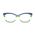 Blue Green Light Blue Horizontal Stripe Gradient Glasses Toppers #7983620231