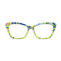 Tropical Brush Stroke Pattern Glasses Toppers #4418953259