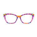Color Block Geometric Pattern Glasses Toppers #3583673186