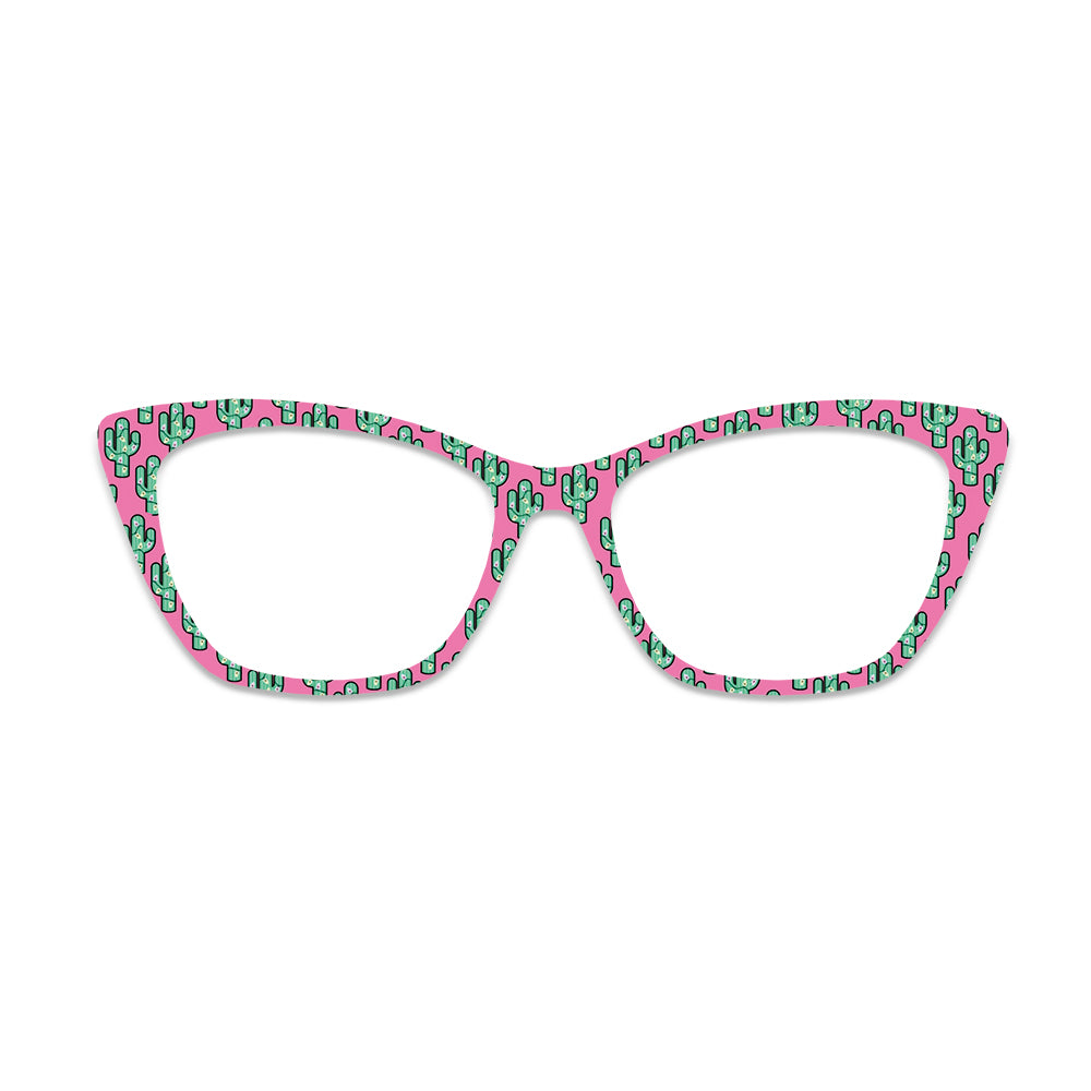 Pink Cactus Glasses Toppers #3015728598