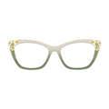 Gradient Daffodil Flower Pattern Glasses Toppers #7048093692