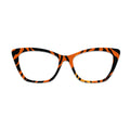 Orange Black Tiger Print Glasses Toppers #5105109195