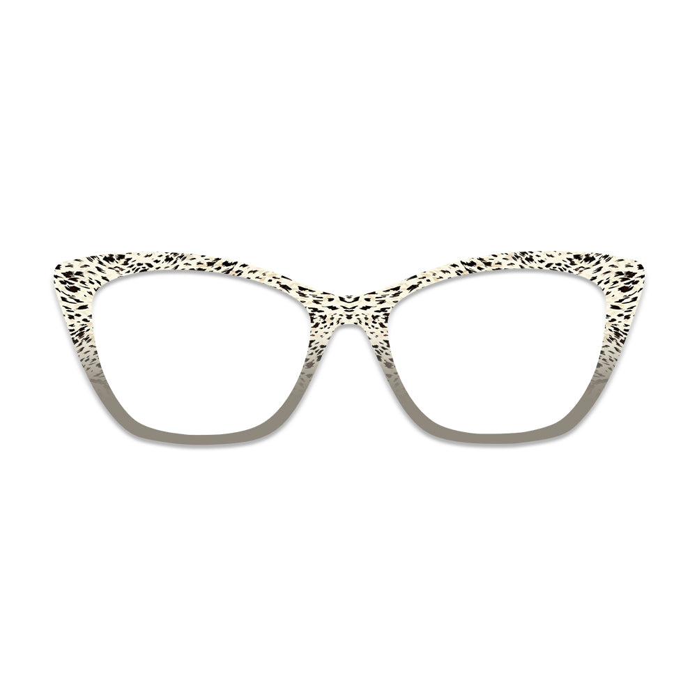 Gradient Leopard Print Pattern Glasses Toppers #2756433930