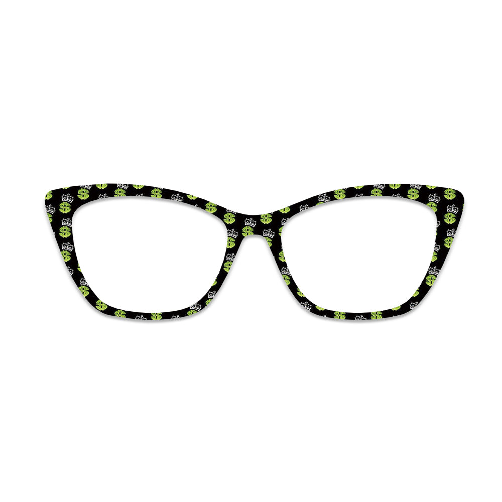 Black Dollar Sign Glasses Toppers #3124772694