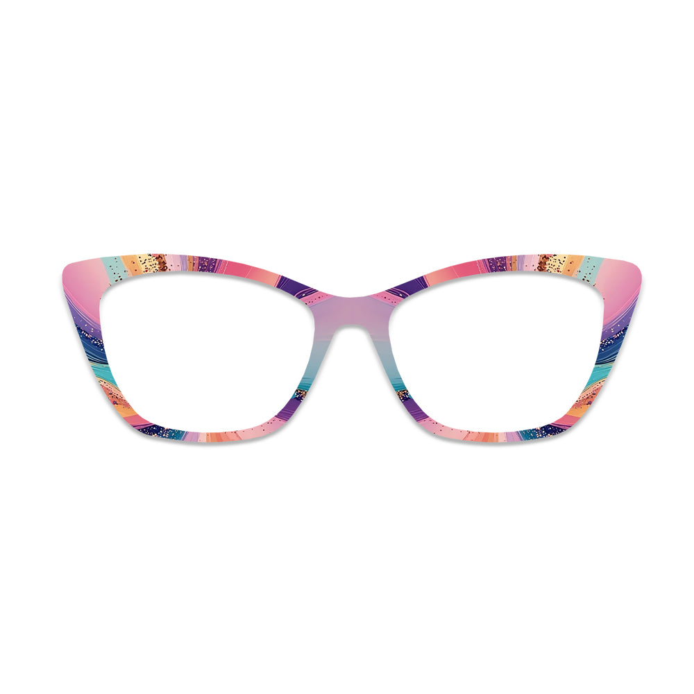 Colorful Gradient Fluid Glasses Toppers #2394550018