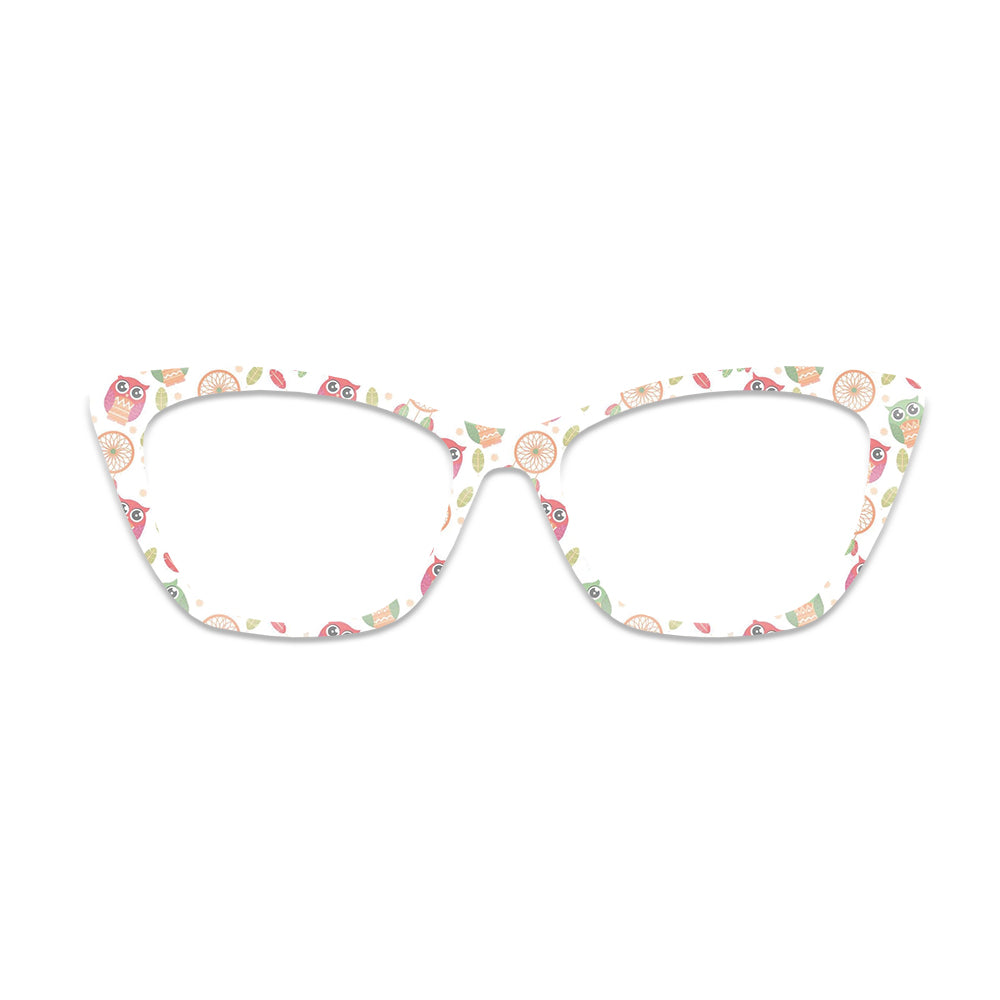 Cartoon Owl Pattern Glasses Toppers #5648749194