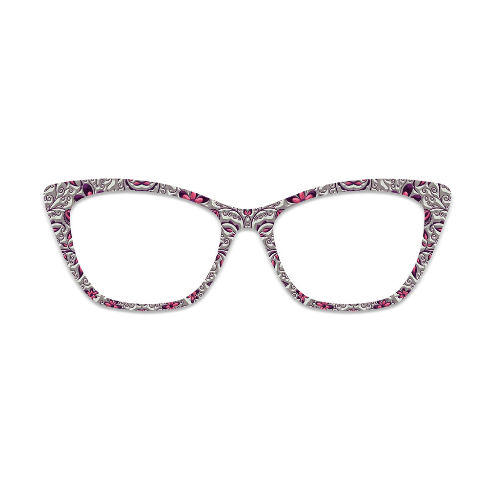 Damask Scroll Pattern Glasses Toppers #5879105171