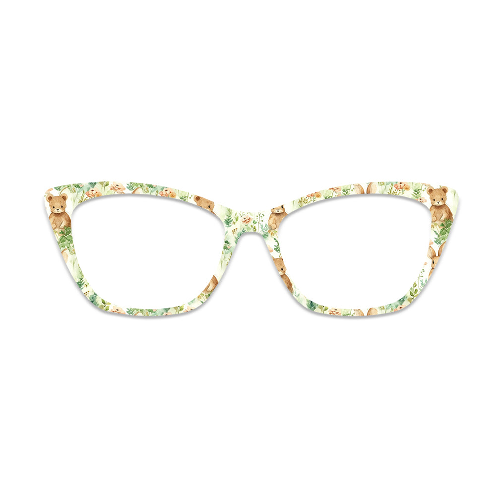 Floral Teddy Bear Glasses Toppers #3710933005