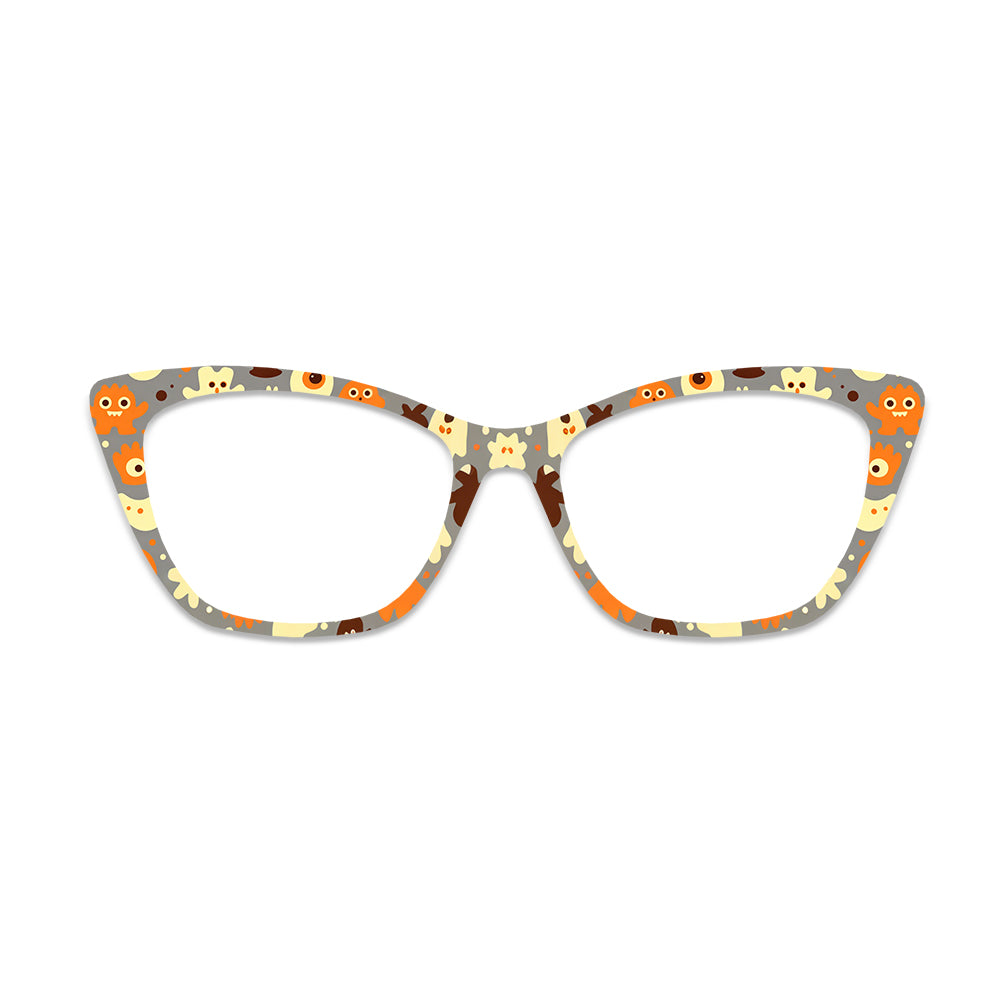 Cute Monster Pattern Glasses Toppers #4177125378