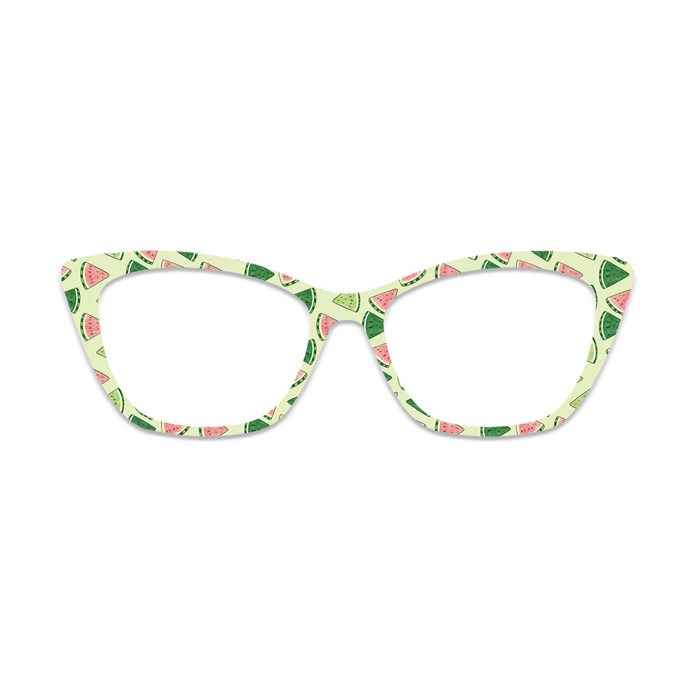 Light Background Watermelon Slice Glasses Toppers #8459506558