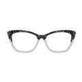 Black Pink Lace Pattern Glasses Toppers #6324385828