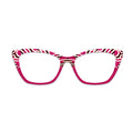 Magenta Zebra Glasses Toppers #3734486365