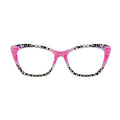 Pink Glitter Leopard Splice Glasses Toppers #8464345092