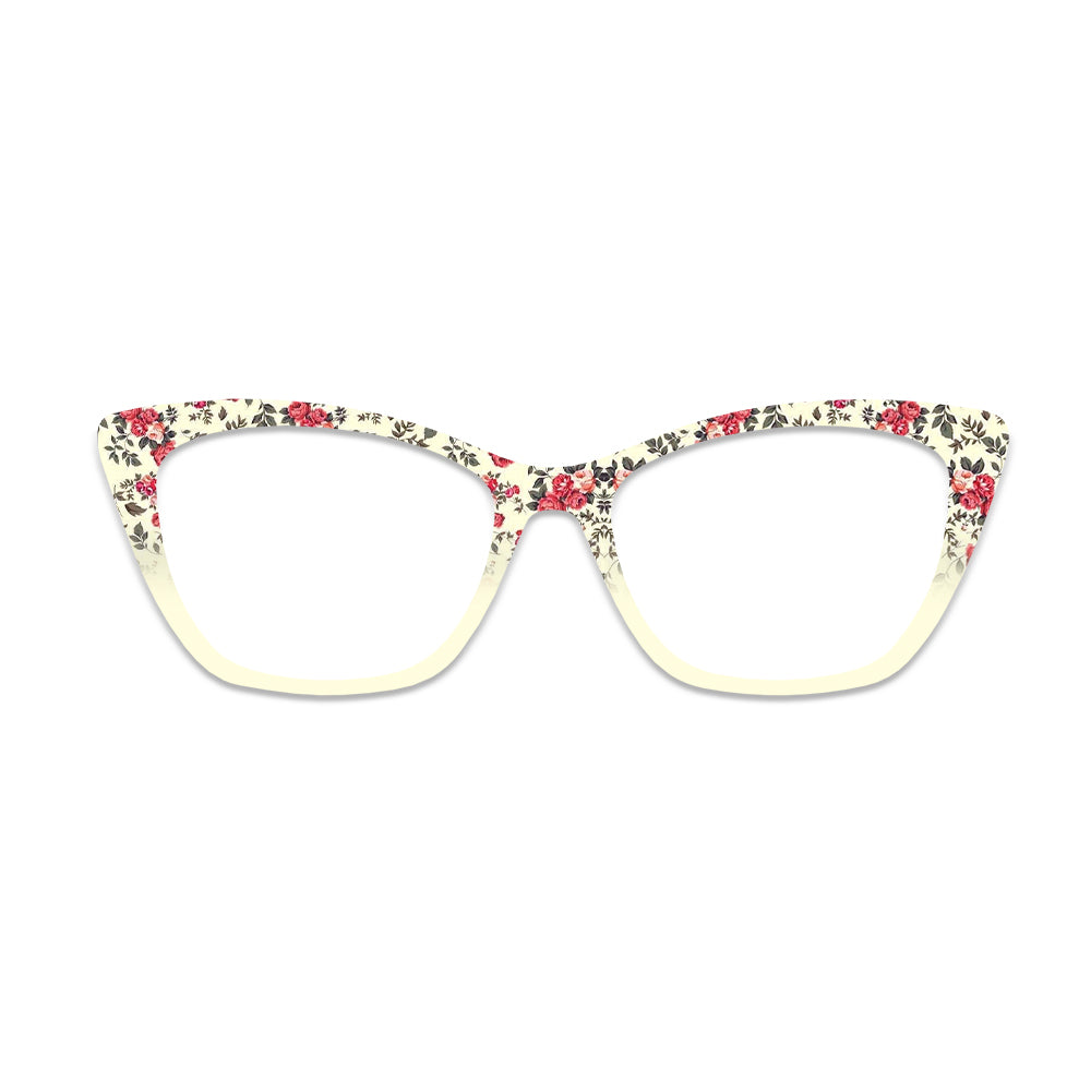 Vintage Red Rose Glasses Toppers #1918420721